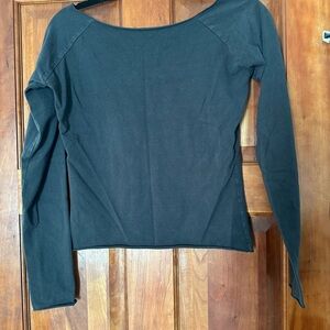 Brandy Melville Blue Long Sleeve Fitted Bodysuit